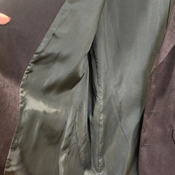 PERRY ELLIS men's Black Corduroy Blazer Size 40 Medium - Picture 8 of 15